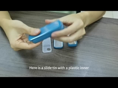 Компактируйте прямоугольное 	Олов хранения еды сползая верхнюю коробку олова конфеты