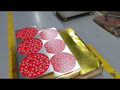 Винтажный круглый праздник дизайна рождества подноса сервировки олова представляет упаковку